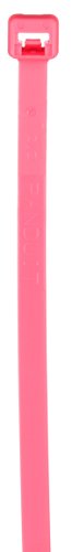 Panduit PLT3S-M59 Kábel Nyakkendő, Standard, Nylon 6.6, 11.5-Es Hosszúság, Fluoreszkáló Rózsaszín (1,000-Pack)