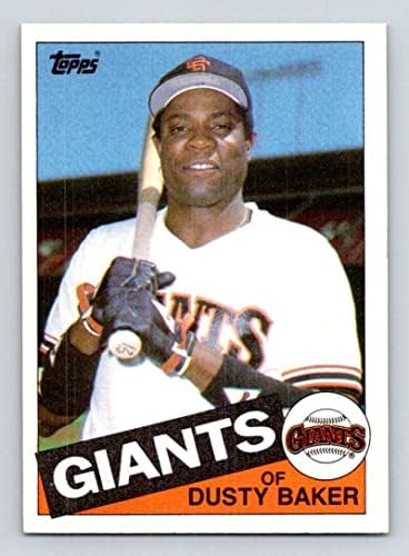 1985 Topps Baseball 165 Poros Baker San Francisco Giants Hivatalos MLB Trading Card (stock fotók használt) Közelében Menta