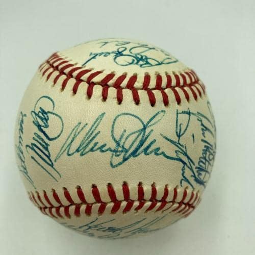 1986-ban New York Mets World Series Champs Csapat Aláírt Nemzeti League Baseball SZÖVETSÉG - Dedikált Baseball