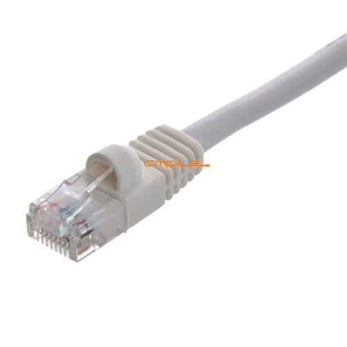 Cat5e Ethernet Kábel – 1.5 ft Fehér - Aranyozott Érintkezők férfi Férfi Patch Kábel (2 Csomag)