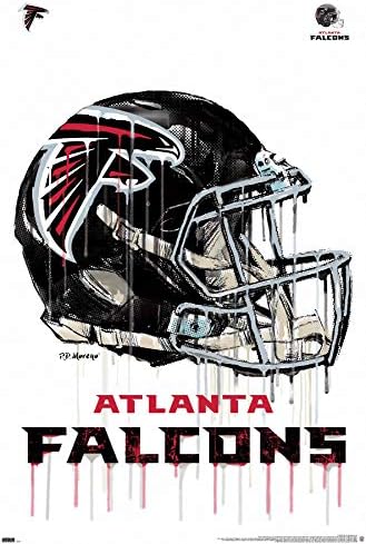 Tendenciák a Nemzetközi NFL Atlanta Falcons - Drip Sisak 20 Fali Poszter, 22.375 x 34, keret nélküli Változat