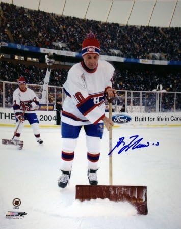 Autogramot Hiteles lapos-8x10-lafleur-téli-klasszikus Guy Lafleur Dedikált 8X10-es Fénykép - Montreal Canadiens Klasszikus