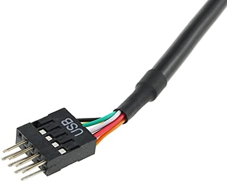 E-kiemelkedő USB 3.0 Fejléc, hogy USB 2.0-s Alaplap Adapter Kábel USB 3.0 20 Pin-Női-USB 2.0 9-Tűs Férfi Alaplap Átalakító