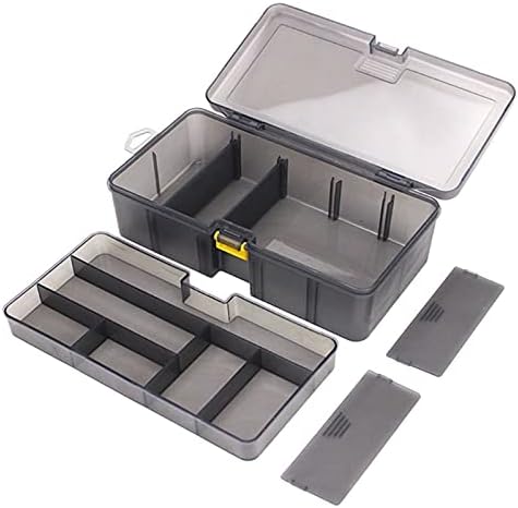 VIORED Tool Box Szervező Háztartási Átlátszó Toolbox Multi-Split Double-Layer Szerszámos Tároló Doboz Multi-Funkcionális