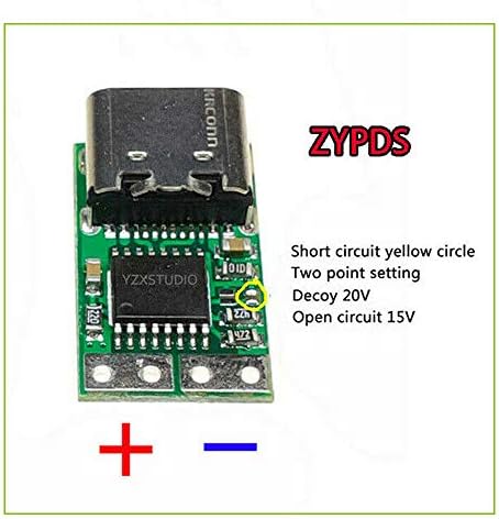 Acxico 1db C-Típusú USB-C PD2.0 3,0 DC USB Csali gyorstöltés Ravaszt Közvélemény-Érzékelő Modul Töltés ZYPDS Ultra-Mini Egyetlen