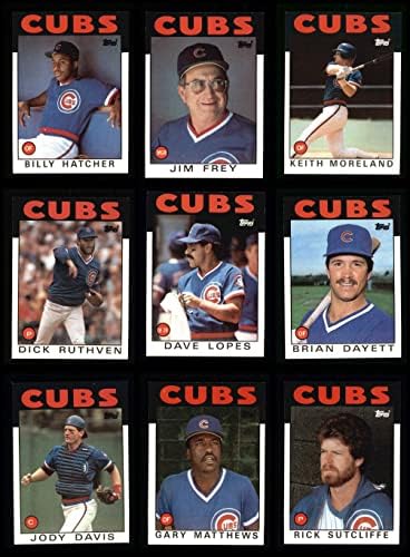 1986 Topps Chicago Cubs Csapat készen áll Chicago Cubs (Set) NM/MT Cubs