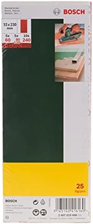 Bosch DIY 25tlg. Schleifblatt-Set und Holz Farbe für Schwingschleifer