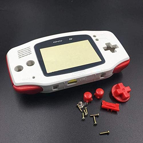 Csere Teljes Ház Shell burkolata Gombot, Állítsa be a Nintendo Gameboy Advance GBA Vezérlő (Fehér, vörös)