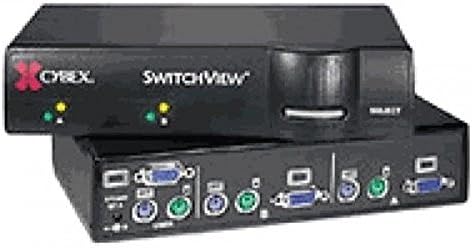 2port Cybex Switchview KVM PS2/ser 1user Pc - 2-Kábelek