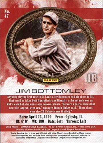 2018 Panini Gyémánt Királyok 47 Jim Bottomley St. Louis Cardinals Baseball Kártya