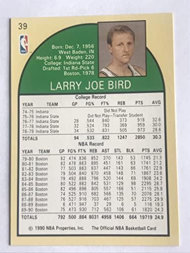 Larry Bird (Kosárlabda Kártya) 1990-91 NBA Karika - [Alap] 39