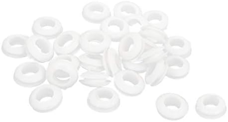 X-mosás ragályos kétoldalas Kábel Védő Vezetékek Karika 7mm Belső Átm 30db Fehér(Doble Lado Kábel Védő Cableado Biztos, 7mm