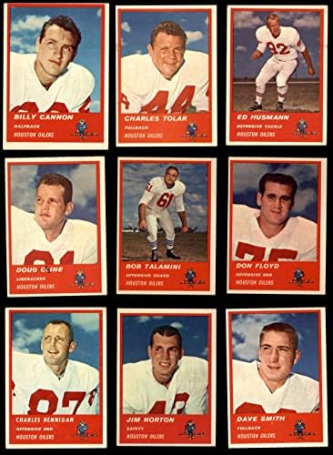 1963 Fleer Houston Oilers Csapat készen áll Houston Oilers (Set) VG/EX+ Oilers