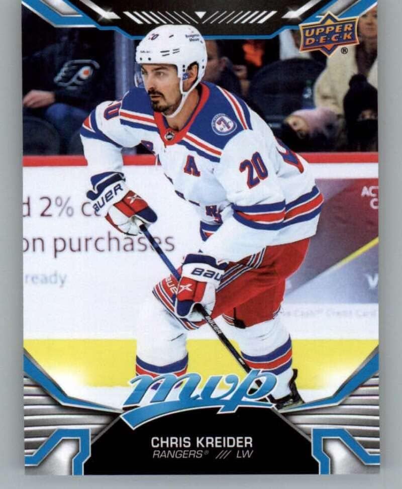 2022-23 Felső szint MVP 116 Chris Kreider New York Rangers NHL Jégkorong Trading Card