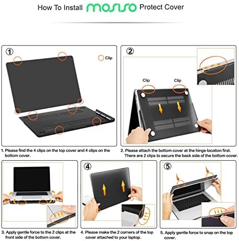 MOSISO Kompatibilis MacBook Pro 16 M2 A2780 A2485 M1, Kemény Műanyag hüvely&Billentyűzet Fedél&Screen Protector&Tároló Táska
