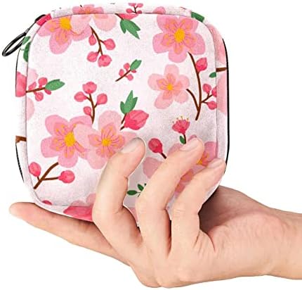 Szépség Rózsaszín Plum Blossom Időszak Táska Menstruációs Csésze Zacskó, Nagy méretű Tároló Táska Egészségügyi Tárca az Egészségügyi