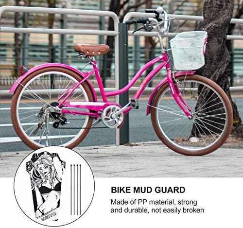 BESPORTBLE Mini Bike, Mini Bike Kavics Kerékpár Kavics Kerékpár Állítható Sárvédő Szépség Minta Mountain Bike Gumiabroncs